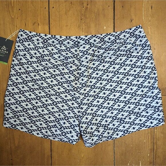 Alpine Design Men's Swimsuit Size XXL NWT White/Blue Swim Trunks - Picture 5 of 7